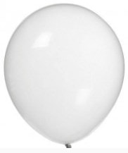 12 İnc Metalik Beyaz Balon