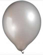 12 İnc Metalik Gri Balon