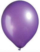 12 İnc Metalik Mor Balon