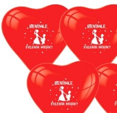 baskısız sarı balon